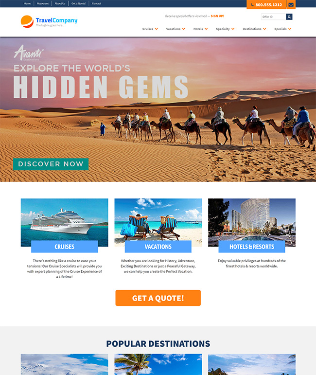 aa travel agent website